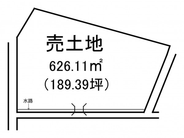 出雲市東郷町、土地の間取り画像です