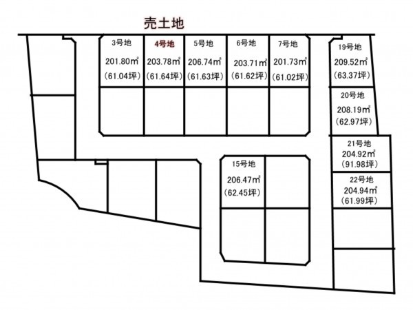 出雲市東福町、土地の間取り画像です