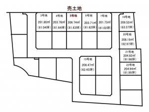 出雲市東福町、土地の間取り画像です