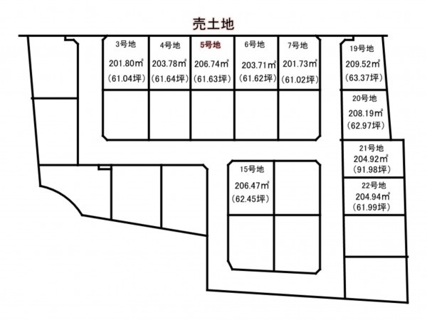出雲市東福町、土地の間取り画像です