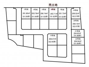 出雲市東福町、土地の間取り画像です