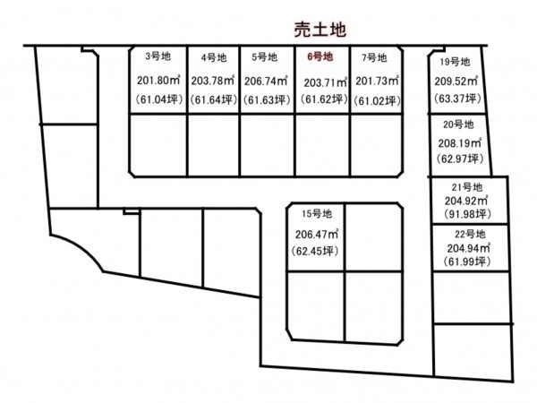 出雲市東福町、土地の間取り画像です
