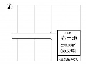 出雲市東園町、土地の間取り画像です