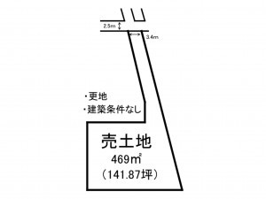 出雲市武志町、土地の間取り画像です