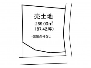 出雲市荒茅町、土地の間取り画像です