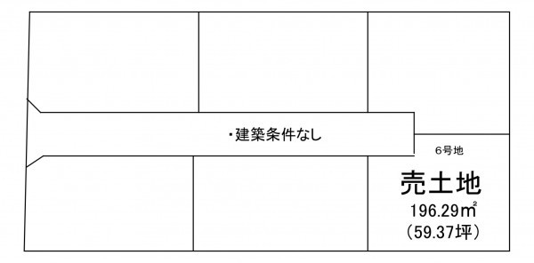 出雲市灘分町、土地の間取り画像です