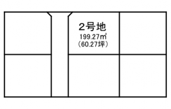 出雲市大塚町、土地の間取り画像です