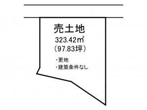 出雲市斐川町学頭、土地の間取り画像です