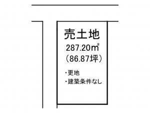 出雲市斐川町荘原、土地の間取り画像です