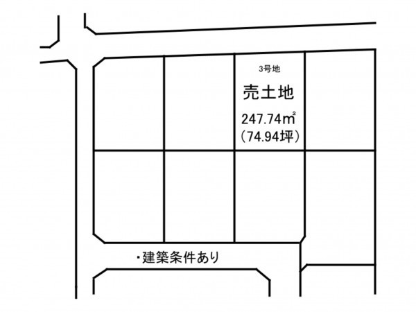 出雲市斐川町上庄原、土地の間取り画像です