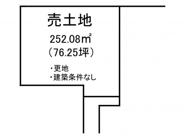 出雲市平田町、土地の間取り画像です