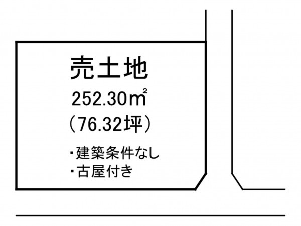 出雲市上塩冶町、土地の間取り画像です