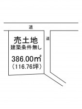 出雲市高岡町、土地の間取り画像です