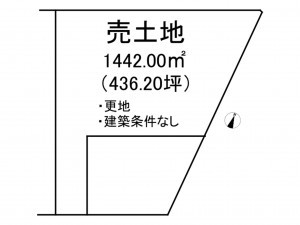 出雲市西林木町、土地の間取り画像です