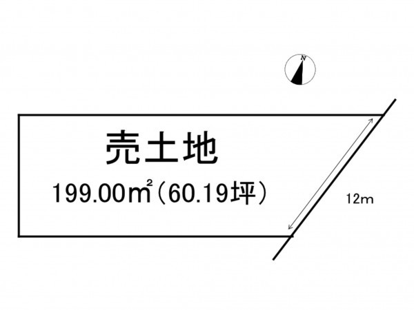 出雲市西林木町、土地の間取り画像です