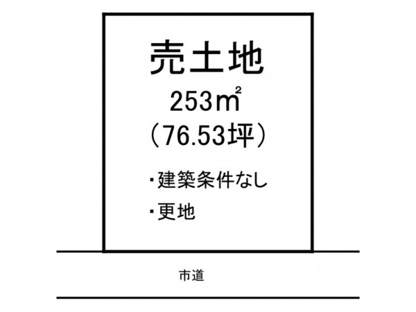 出雲市多久町、土地の間取り画像です