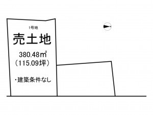 出雲市上塩冶町、土地の間取り画像です