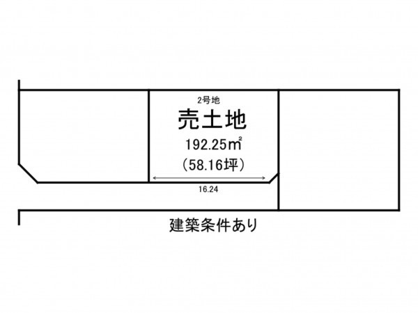 出雲市大津町、土地の間取り画像です