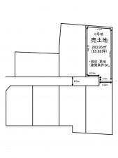 出雲市古志町、土地の間取り画像です