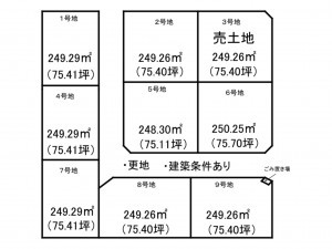 出雲市白枝町、土地の間取り画像です