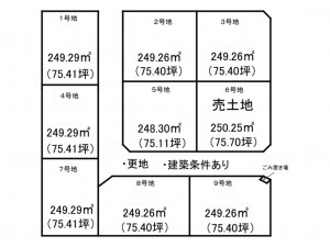 出雲市白枝町、土地の間取り画像です