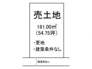 出雲市東福町、土地の間取り画像です