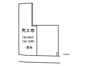 出雲市松寄下町、土地の間取り画像です