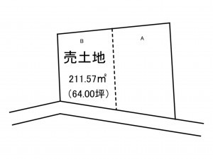 出雲市斐川町沖洲、土地の間取り画像です