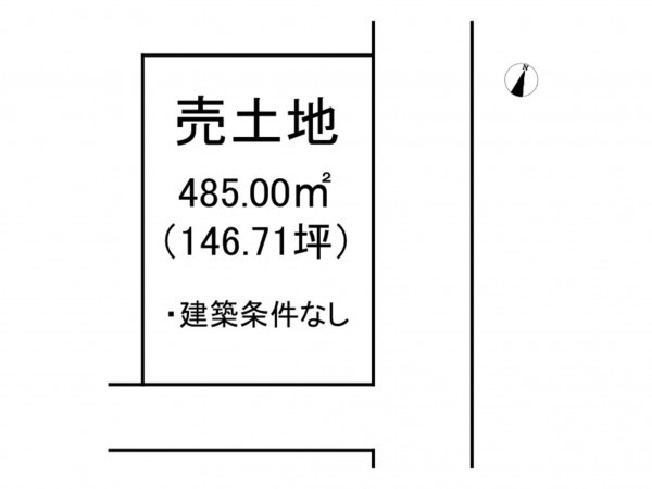 出雲市斐川町荘原、土地の間取り画像です