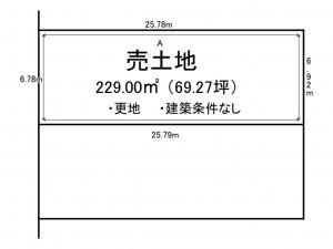 出雲市高岡町、土地の間取り画像です