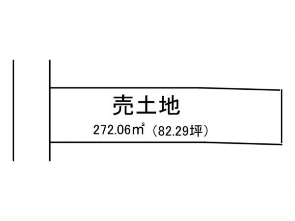 出雲市大社町杵築南、土地の間取り画像です