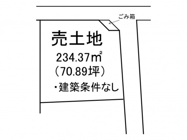 出雲市松寄下町、土地の間取り画像です