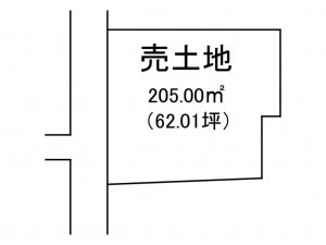 出雲市白枝町、土地の間取り画像です