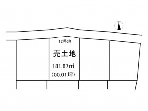 出雲市小山町、土地の間取り画像です
