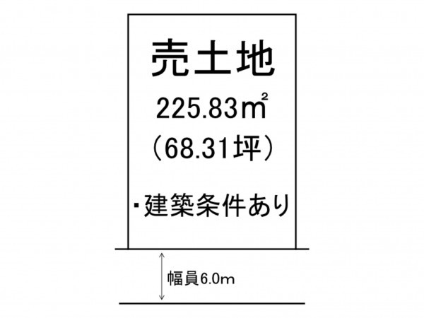 出雲市斐川町出西、土地の間取り画像です