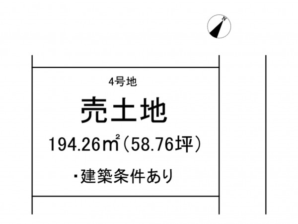 出雲市斐川町上庄原、土地の間取り画像です