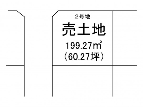 出雲市大塚町、土地の間取り画像です