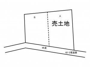 出雲市斐川町沖洲、土地の間取り画像です