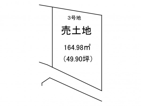 出雲市上塩冶町、土地の間取り画像です