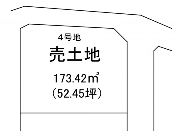 出雲市上塩冶町、土地の間取り画像です
