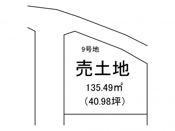 出雲市上塩冶町、土地の間取り画像です