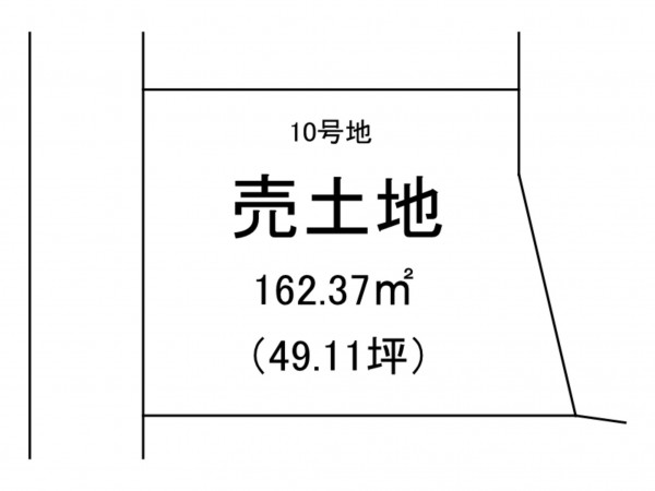 出雲市上塩冶町、土地の間取り画像です