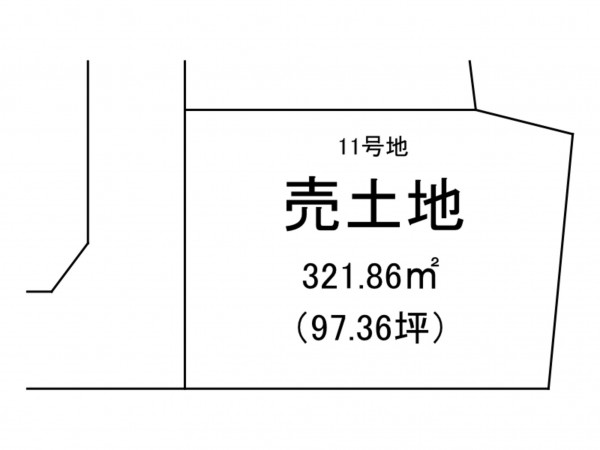 出雲市上塩冶町、土地の間取り画像です