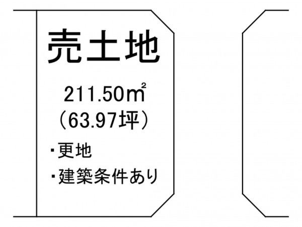出雲市斐川町出西、土地の間取り画像です