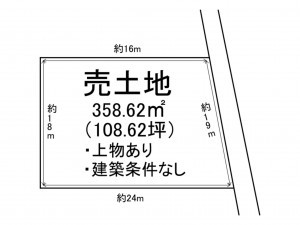 出雲市天神町、土地の間取り画像です