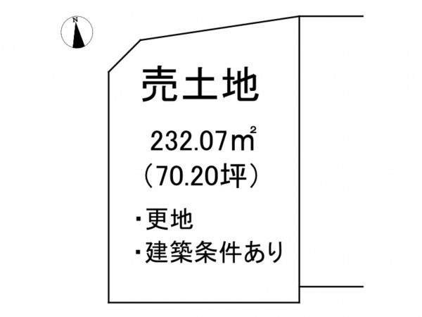 出雲市大津町、土地の間取り画像です