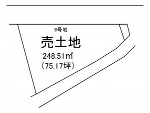 出雲市大社町修理免、土地の間取り画像です