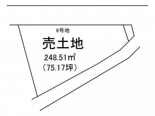 出雲市大社町修理免、土地の間取り画像です