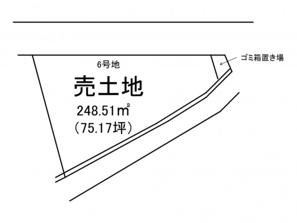 出雲市大社町修理免、土地の間取り画像です