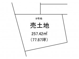 出雲市大社町修理免、土地の間取り画像です